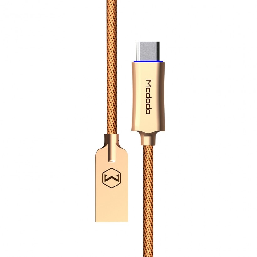 Cablu de date Mcdodo Auto Disconnect USB Type-C, Auriu