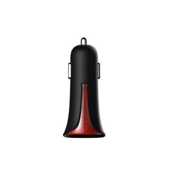 Incarcator auto Mcdodo Black Mask Dual USB, 3.4A max, Rosu Incarcator auto Mcdodo Black Mask Dual USB, 3.4A max, Rosu