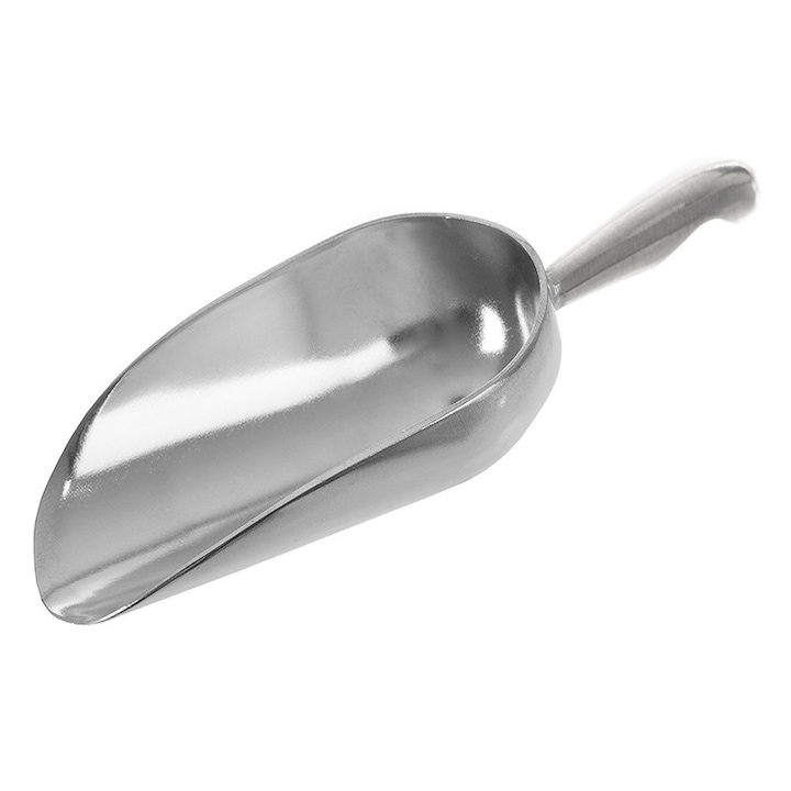 Spatula Pentru Servirea Produselor Alimentare, Orion, 18.5x6 cm, Argintie, Aluminiu, Capacitate 110 ml, Suprafata Neteda, Utilizare Universala Acasa Si In Gastronomie