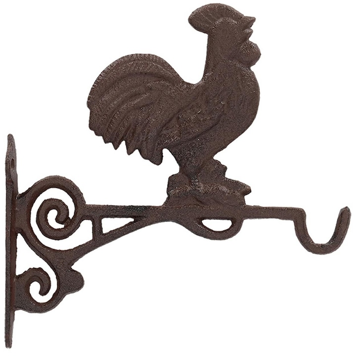 Suport De Flori, Esschert Design, Culoare Bronz, 10 cm, Exterior, Design Rustic, Rezistenta La Conditii Atmosferice