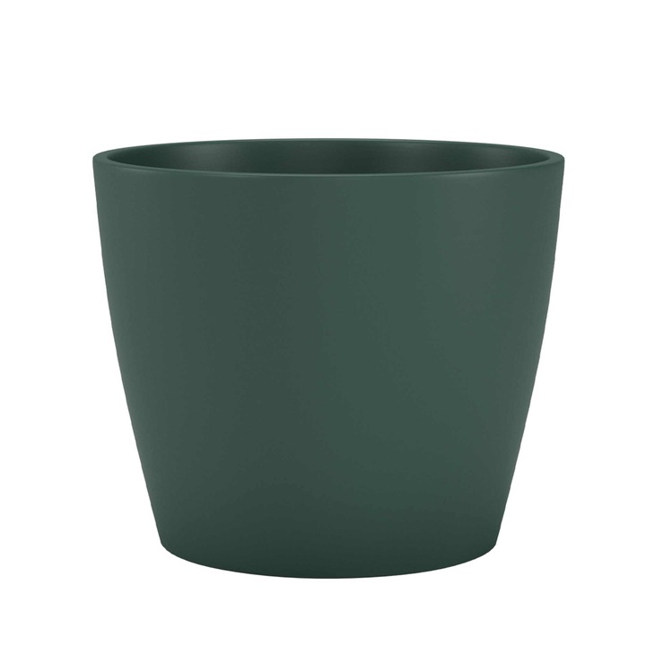 Masca de ghiveci, rotunda, verde, 15 cm