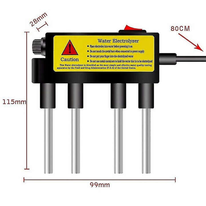 Tester de calitate a apei, Mimport, Negru/Argintiu
