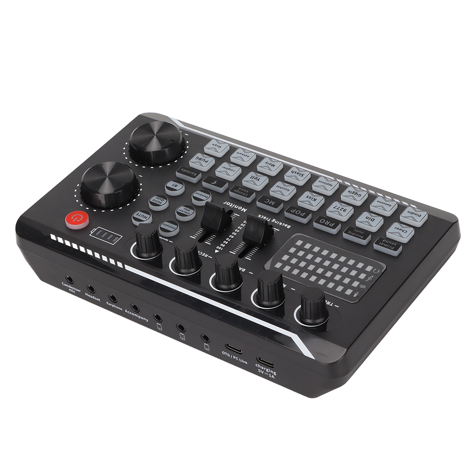 Mixer audio Live Sound Card, efecte DJ, modificator de voce, 16