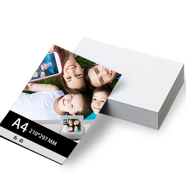 Pachet A4*40 coli hartie foto Premium Glossy, 230 g/m², 21x29.7 cm