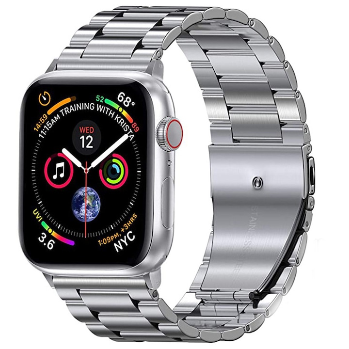 Apple Watch szíj, 38 mm, 40 mm, 42 mm, 44 mm, prémium rozsdamentes
