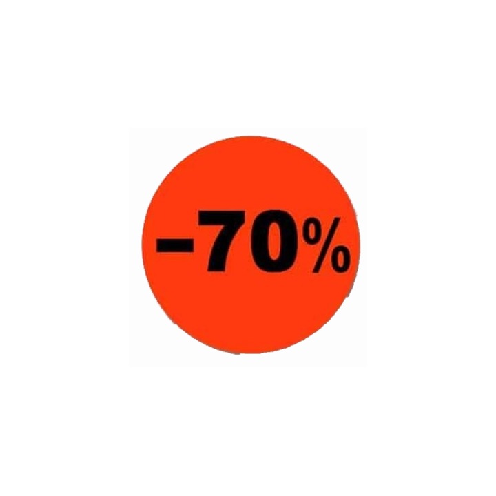 Etichete rotunde PROMO Ф24mm Rosu, 100 buc