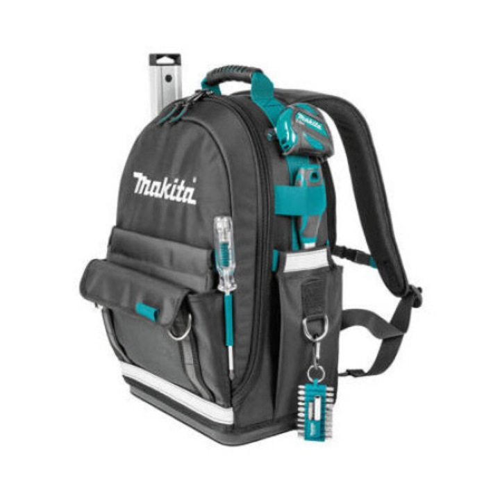 Rucsac organizator pentru unelte Makita E-15481, poliester 1680 denier, 22,3L, 390x230x490mm, 2,56kg