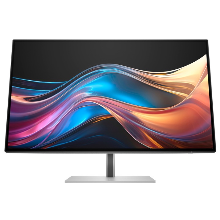Monitor IPS LED HP 27" 727pq, WQHD 2560 x 1440, HDMI, DisplayPort, Pivot, 120 Hz, 5 ms fekete/ezüst