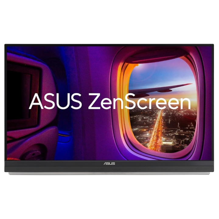 Hordozható monitor IPS LED ASUS ZenScreen 27" MB27ACF, QHD 2560 x 1440, HDMI, hangszórók, 100 Hz, 5 ms fekete