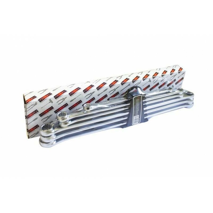 Set chei cu capete hexagonale, ORNO, 6 piese, 8-21mm, crom-vanadiu