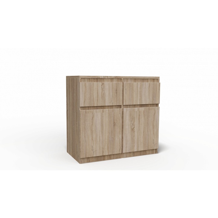 Washington 2S2F Komód Sonoma, 80x33x85 cm