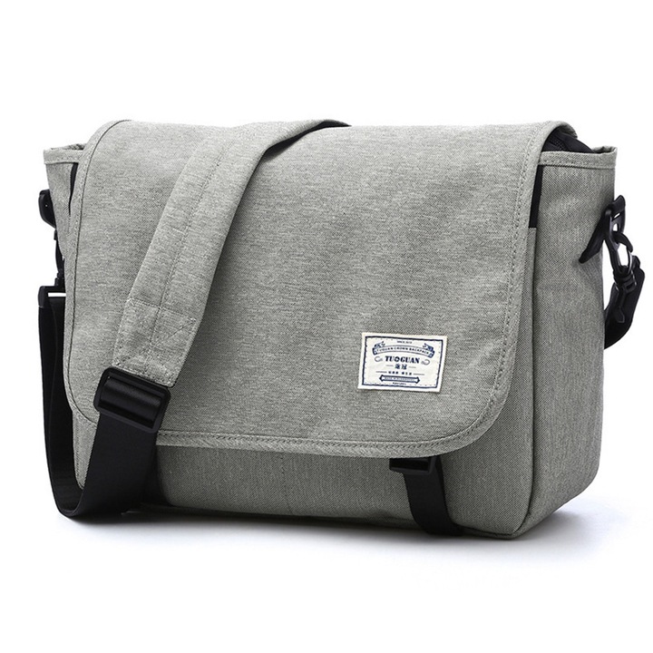 Geantă de umăr pentru laptop, bej, 33x25x12cm, set