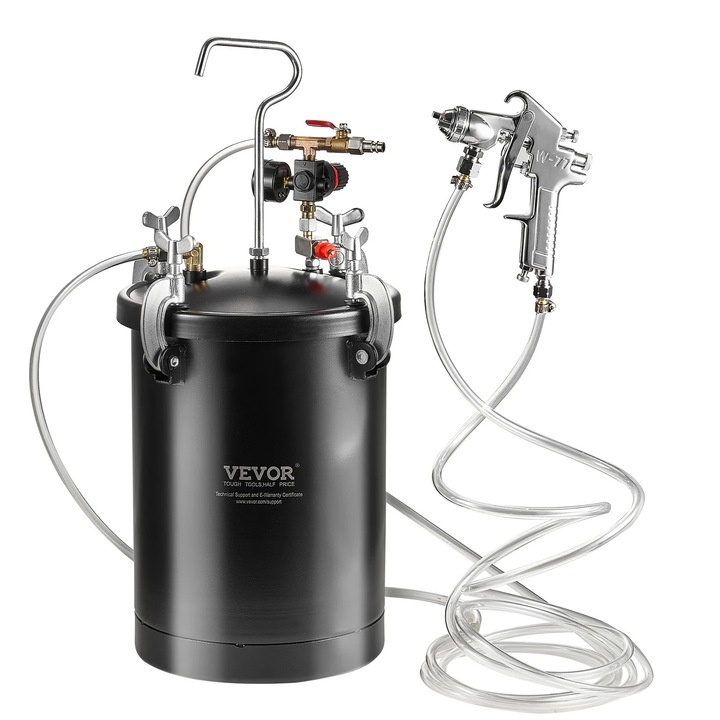 Szórófesték nyomótartály 30L 4, 0 mm, 60 psi állítható nyomás, acél tartály, szórópisztollyal