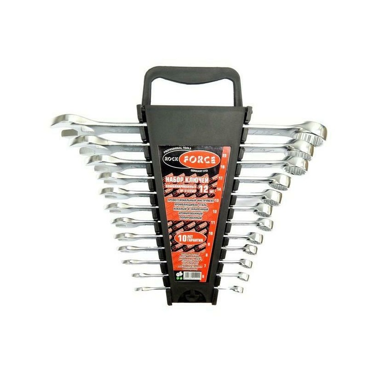 Set chei plasko-oczkowe ROCKFORCE 12el. 6x22mm