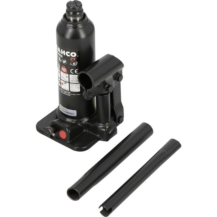 Bahco hidraulikus emelő 2t, 181x93x99mm, fekete színű, 1 darabos készlet