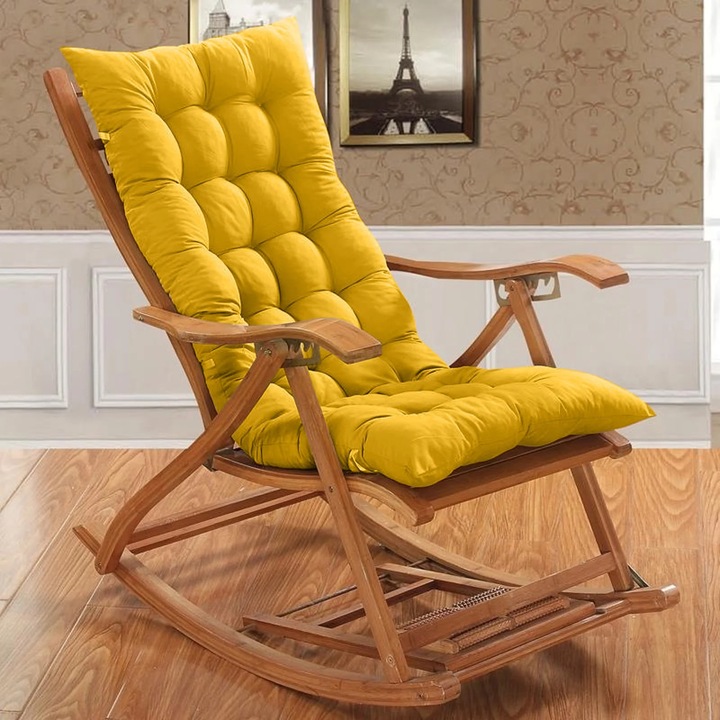 Perna podea YANYXR, corduroy, galben, 45x125x5cm