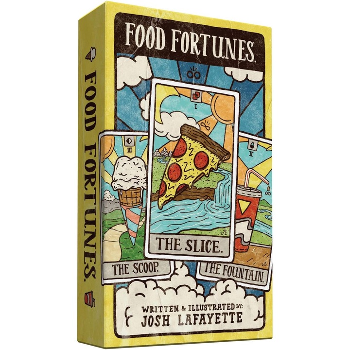Pachet Tarot midi, Food Fortunes, Chronicle Books, Josh Lafayette, 2024, 10.3 x 6 cm
