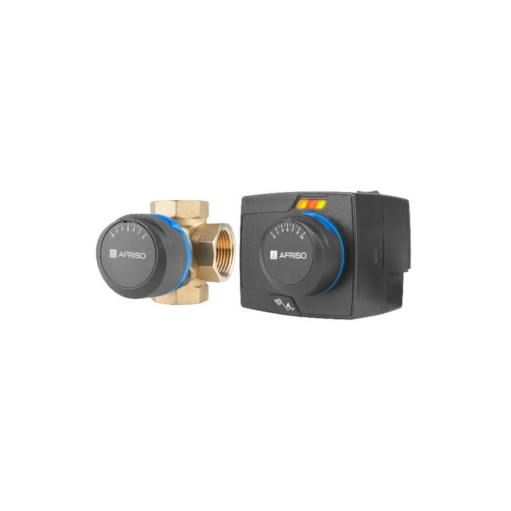 ARV 484 ProClick szerelvénykészlet, 4-utas, DN25, Rp1", Kvs 10, ARM 343 ProClick elektromos hajtóművel