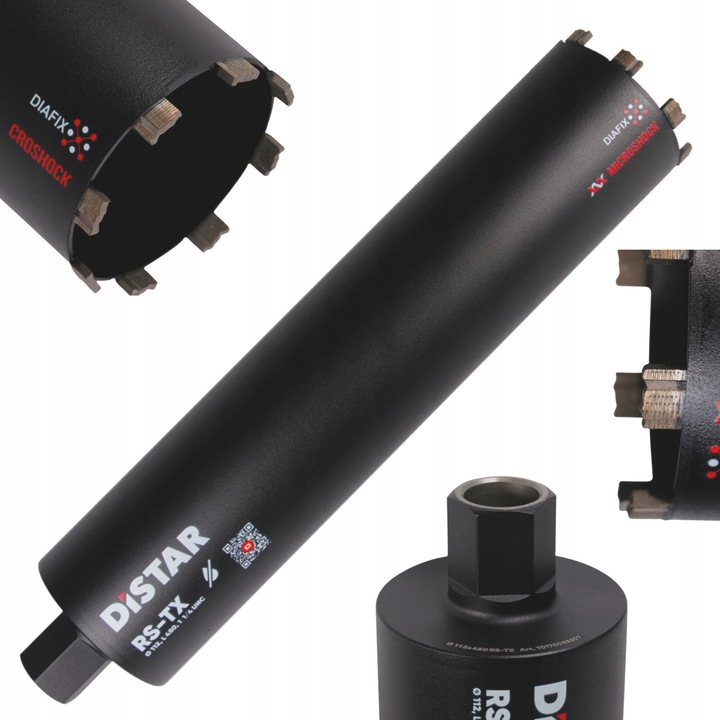 Set burghie diamantate DISTAR DIAMOND CROWN RS-TX 1 1/4" 112mm x 450mm