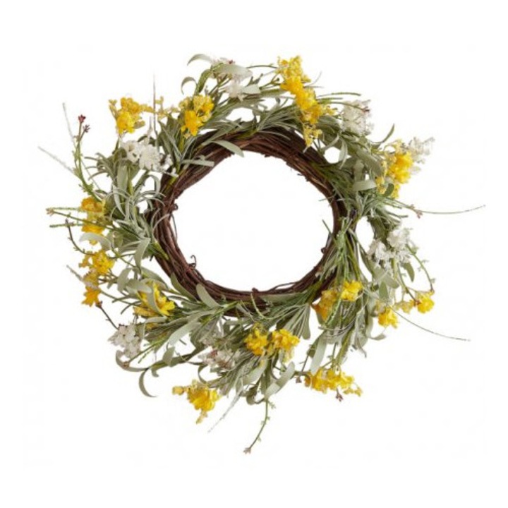 Művirág dekoratív koszorú Nature Blossom 40 cm