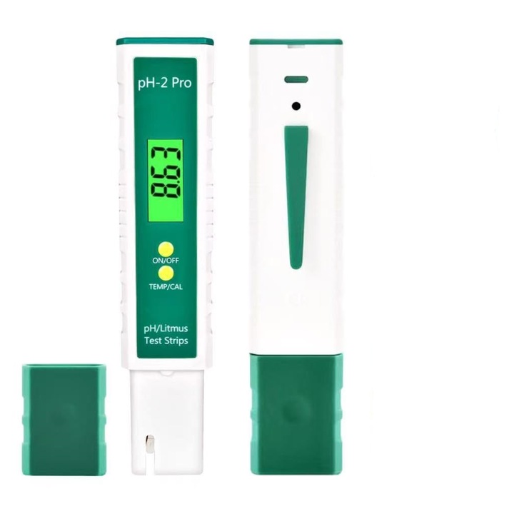 Tester pH Digital Homcoice, Multifunctional, pH/Litmus, Precizie 0.01, pentru masurarea Calitatii Apei cu Functia ATC si Masurare Temperatura