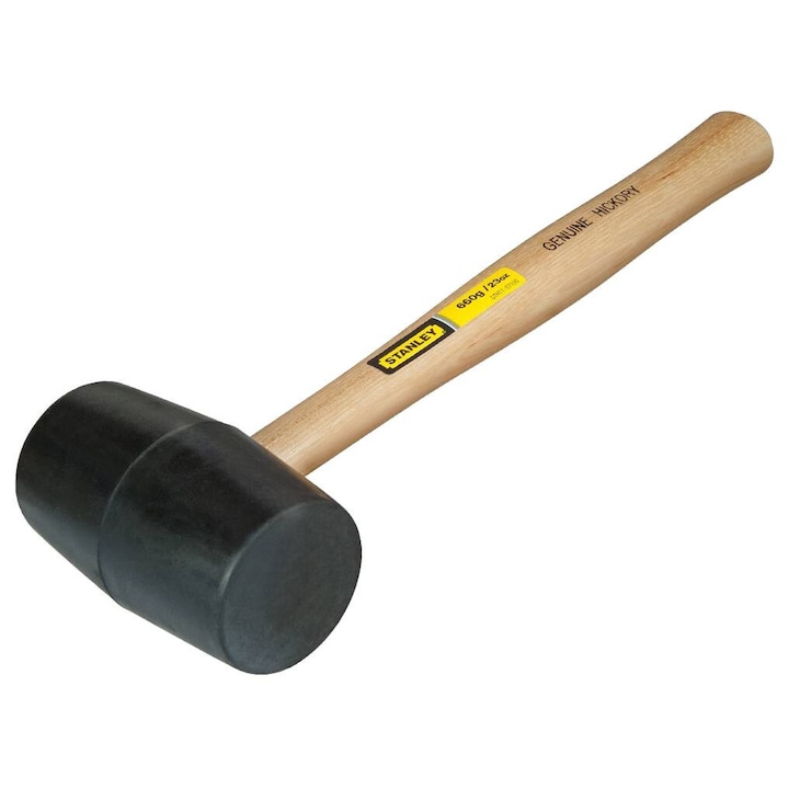 Ciocan Stanley Mlotek Gumowy 600g, model STHT1-57100, cu obuchi plata, pentru lucrari de glazurare