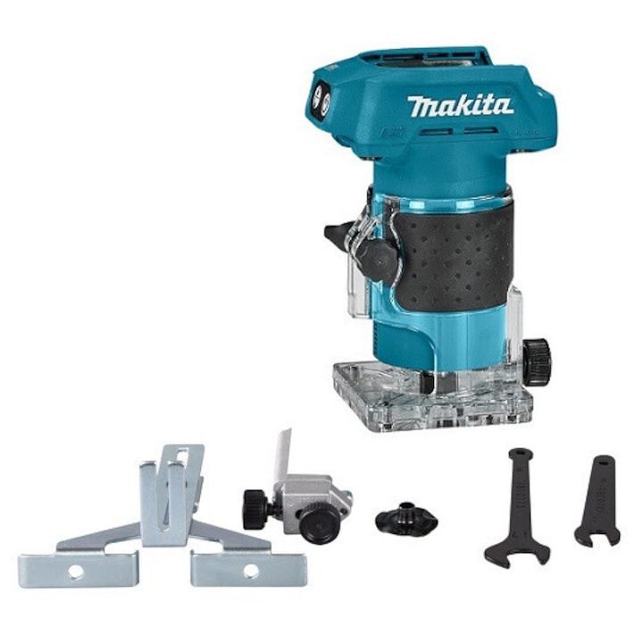 Freza cu acumulator Makita DRT52Z, 18V, 6mm, 0-42mm adancime, 134x90x220mm