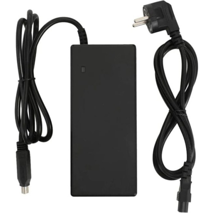 Incarcator 36V 2A Bikepower 3 PIN, pentru biciclete electrice, cu diode indicatoare, compatibil cu modele 2021+