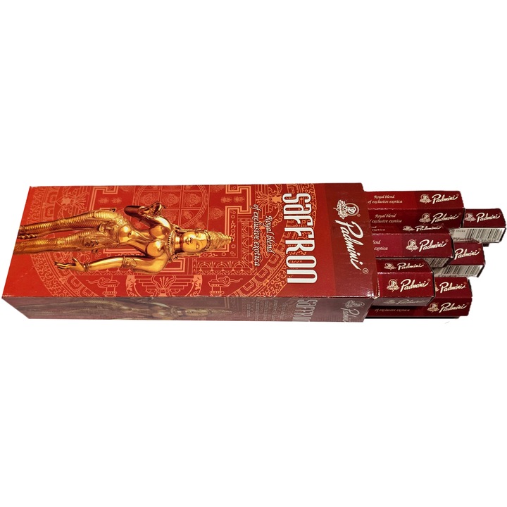 Sáfrány illatú pálcikák szett 6 doboz, Padmini, 120 db