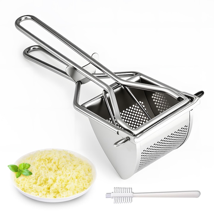 Hokitpro® Presa pentru piure de cartofi,, ideala pentru piure pufos, ustensila pentru piure de cartofi usor de curatat, presa cartofi perfecta pentru prepararea piure de cartofi pentru bebelusi, sucuri de fructe sau legume