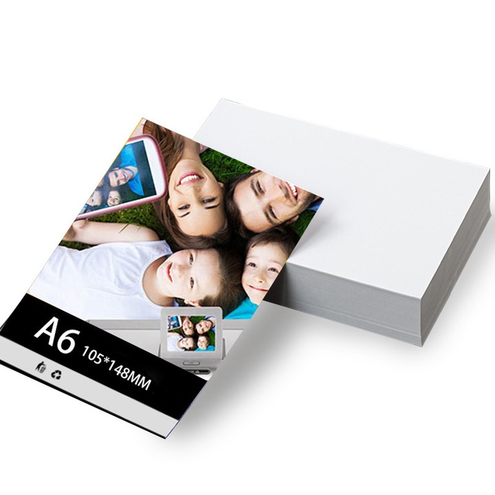 Pachet hartie foto Prixtal Premium Glossy, 400 coli, 10.5x14.8 cm, 230 g