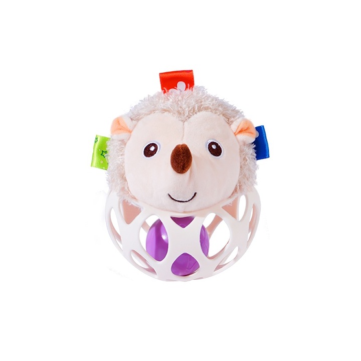 Interaktív csörgő játék, sündisznó, többszínű