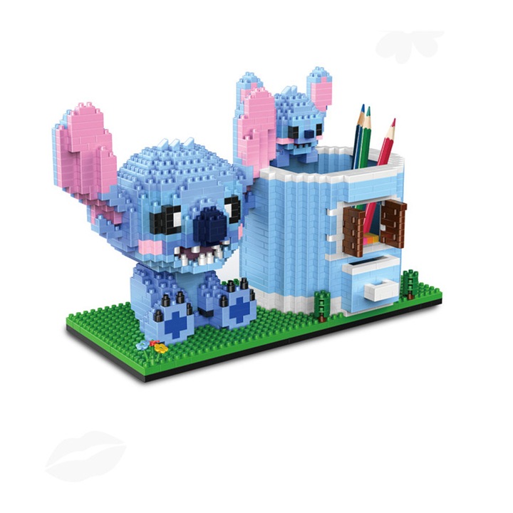 Kit de mini blocuri de constructie anime, set de blocuri de constructie 3D, pentru copii si adulti, set de jucarii de constructie, suport pentru pix, cu varsta peste 8 ani (1566 bucati)