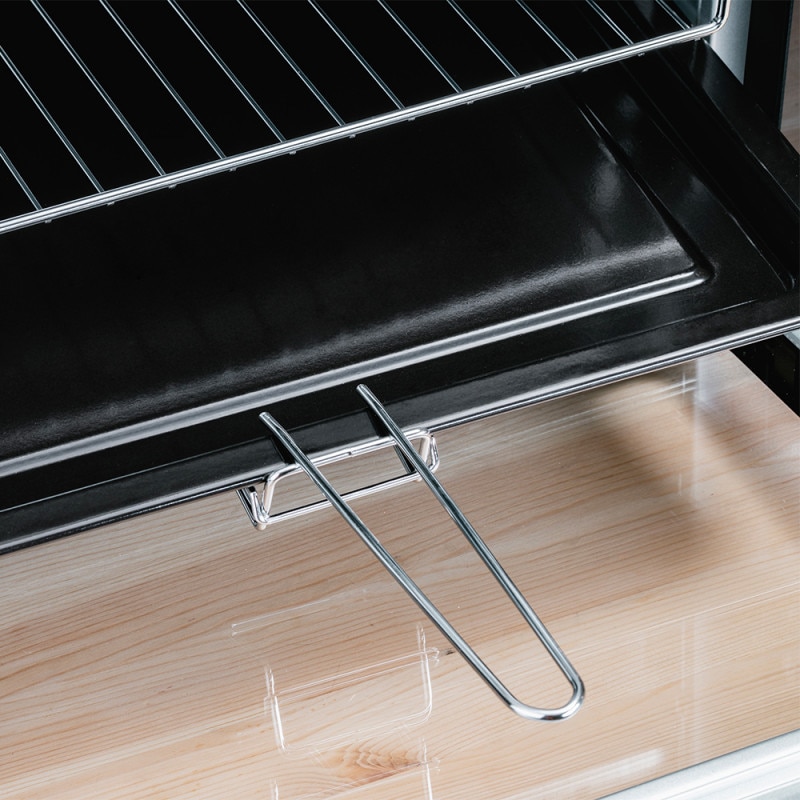 Cuptoc electric cu plite Oliver Voltz OV51441E45, 4300 W, 6 trepte, 45 L, 90-230°C, 2 plite cu infrarosu, Ventilator, Iluminare, Negru