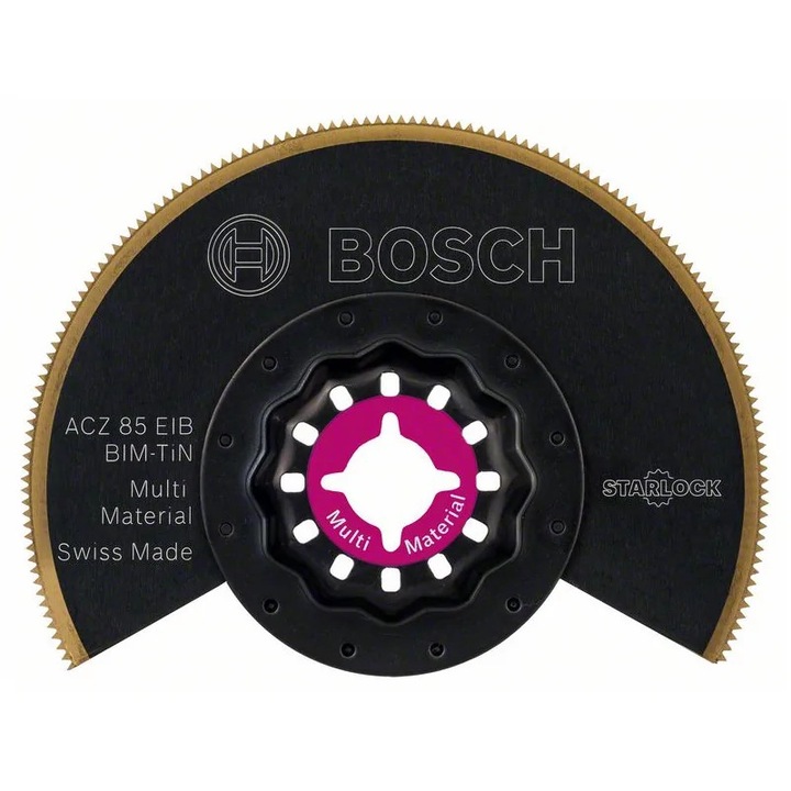 Set 10 bucati brazdac segmentat Bosch ACZ 85 EIB, titan, pentru taiere in gips-carton, lemn, metal neintarit