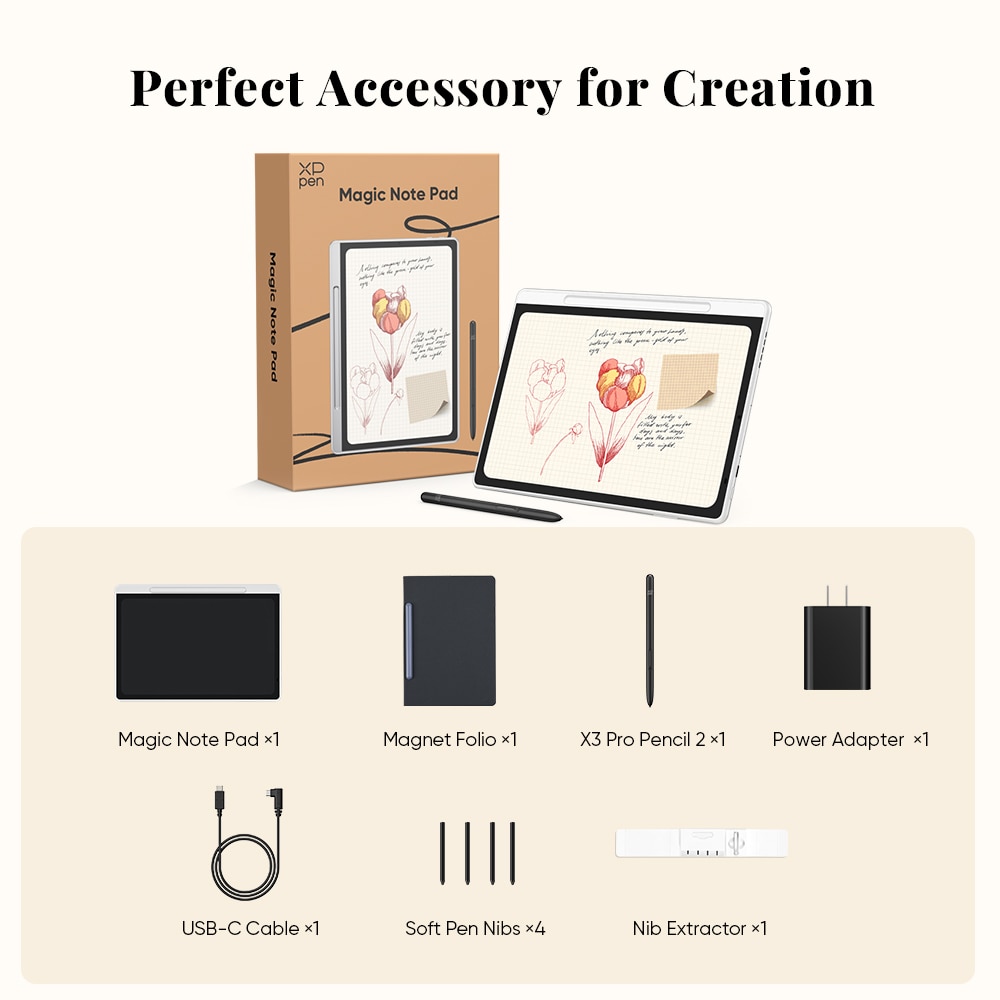 Tableta Xp-Pen Magic Note Pad, 3-in-1 cu Ecran Color de 10.95