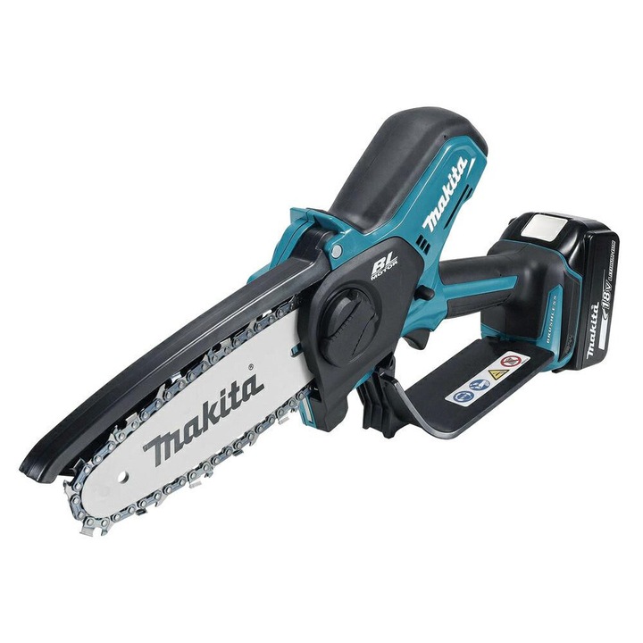 Fierăstrău cu lanț Makita DUC150RT01, 18V, 15cm, fără perii, cu 1 baterie de 5,0Ah