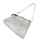 Geanta, de dama, din material sintetic, ButicCochet, 23x15x6 cm, cu strasuri, Argintiu - GND845