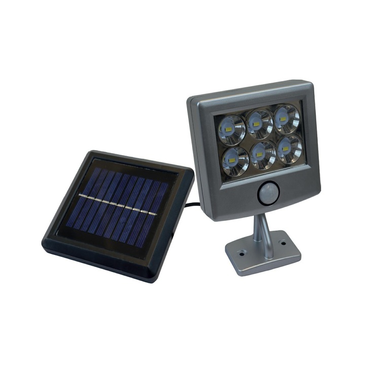 Lampa solara Volteno VIA, LED, IP44, neagra