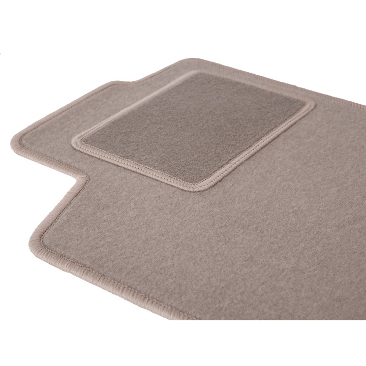 Covoras velur sofer, 1 bucati, presuri auto, pentru: Smart ForTwo II (2007-2014) hatchback bej, Wielganizator