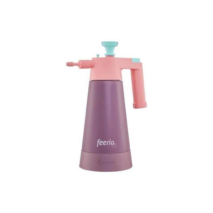 Aparat stropit gradina Kwazar, model Feeria, 1.5L, sistem 360, regulare duza, culoare lavanda