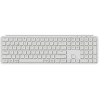 Tastatura mecanica wireless Keychron B6 Pro, Ultra-Slim, ANSI Layout, 2.4GHz/Bluetooth, autonomie baterie 1200h, telefon/tableta/PC/Mac, Ivory White