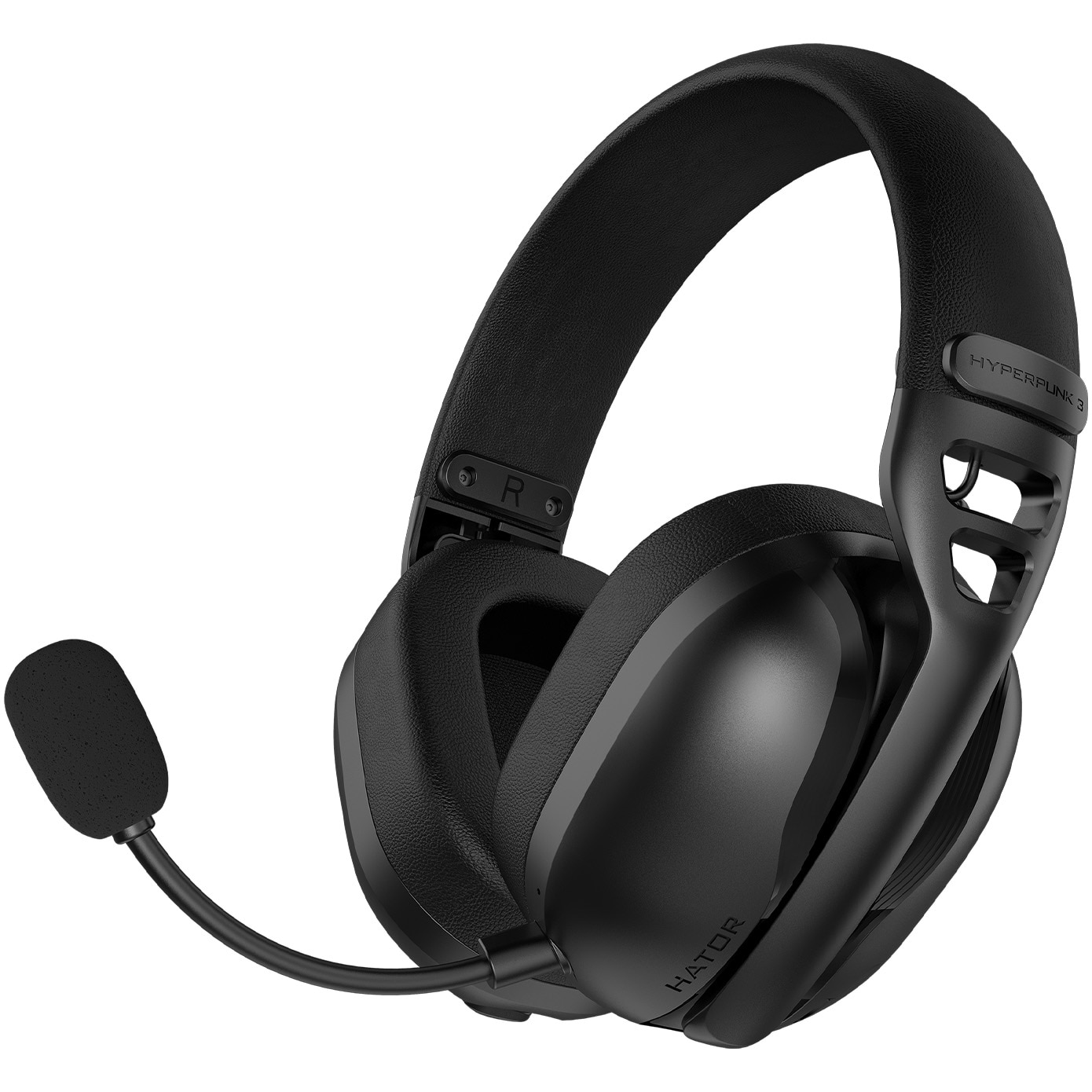 Casti gaming wireless Hator Hyperpunk 3, material membrana PET, frecventa raspuns 10Hz-44kHz, impendanta 16Ω, conectivitate 2.4GHz, BT 5.4 USB-C/USB-A, autonomie baterie pana la 45