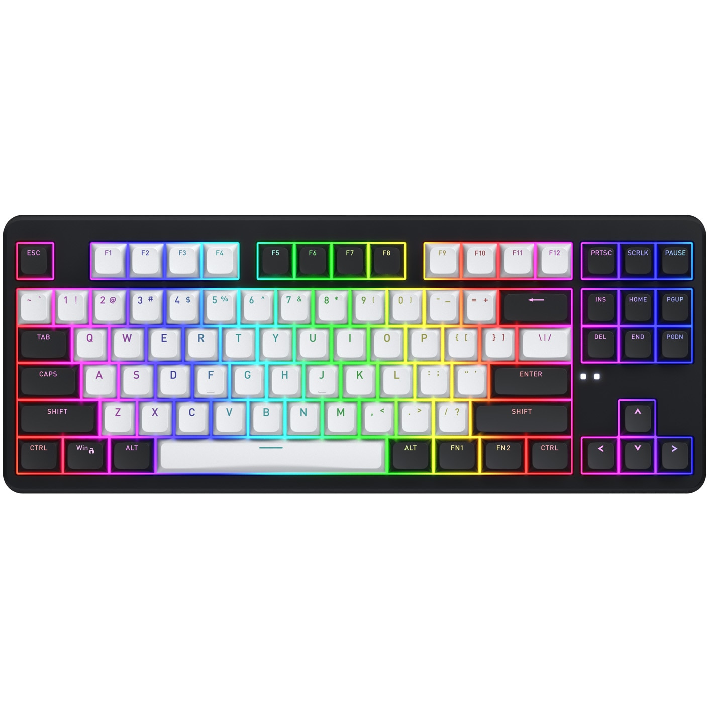 Tastatura mecanica wireless Hator Rockfall 3 Mecha TKL, conectivitate USB, iluminare RGB, HATOR Aurum Orange Linear rev.1.0 switches, material taste ABS, profil OMA, sistem de redu