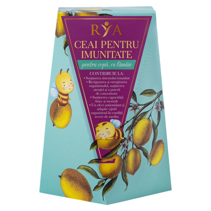 Immunity Tea gyerekeknek citrommal, Rya, 60 gramm