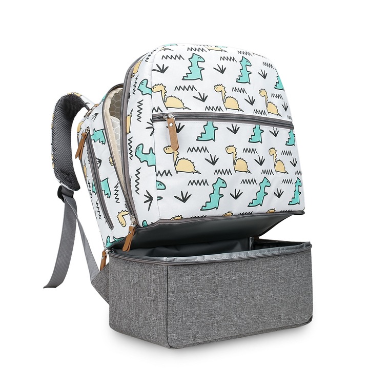 Раница за пелени LYCENXI, водоустойчива, среден капацитет, унисекс дизайн, 44x34x15 см, многоцветна