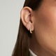 Cercei aur rotunzi 14mm, Cercei aur dama stralucitori, cercei aur modele noi, cercei de aur eleganti pentru lookuri de zi sau de seara