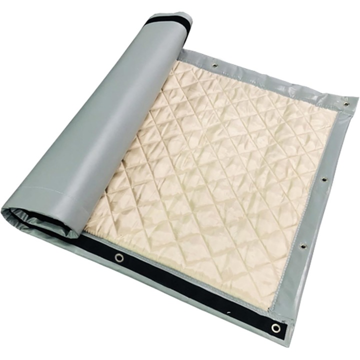 Bariera fonica Ltcanopy, temporara, industriala, pentru santier, panou antifonic impermeabil si ignifug cu montaj rapid, izolatie fonica 28db, 200x100 cm, Gri