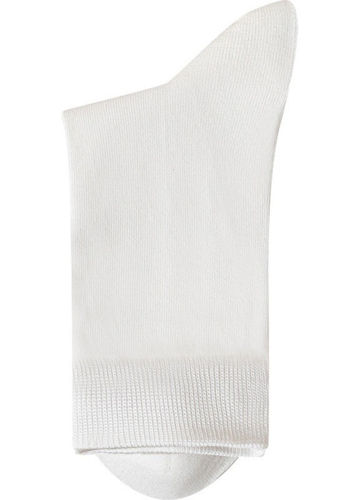 Set 4 sosete fara cusatura, alb, 40-45, 100% bambus