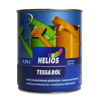 Vopsea pentru tabla zincata, HELIOS TESSAROL, negru (RAL9005), 0.75l Vopsea pentru tabla zincata, HELIOS TESSAROL, negru (RAL9005), 0.75l